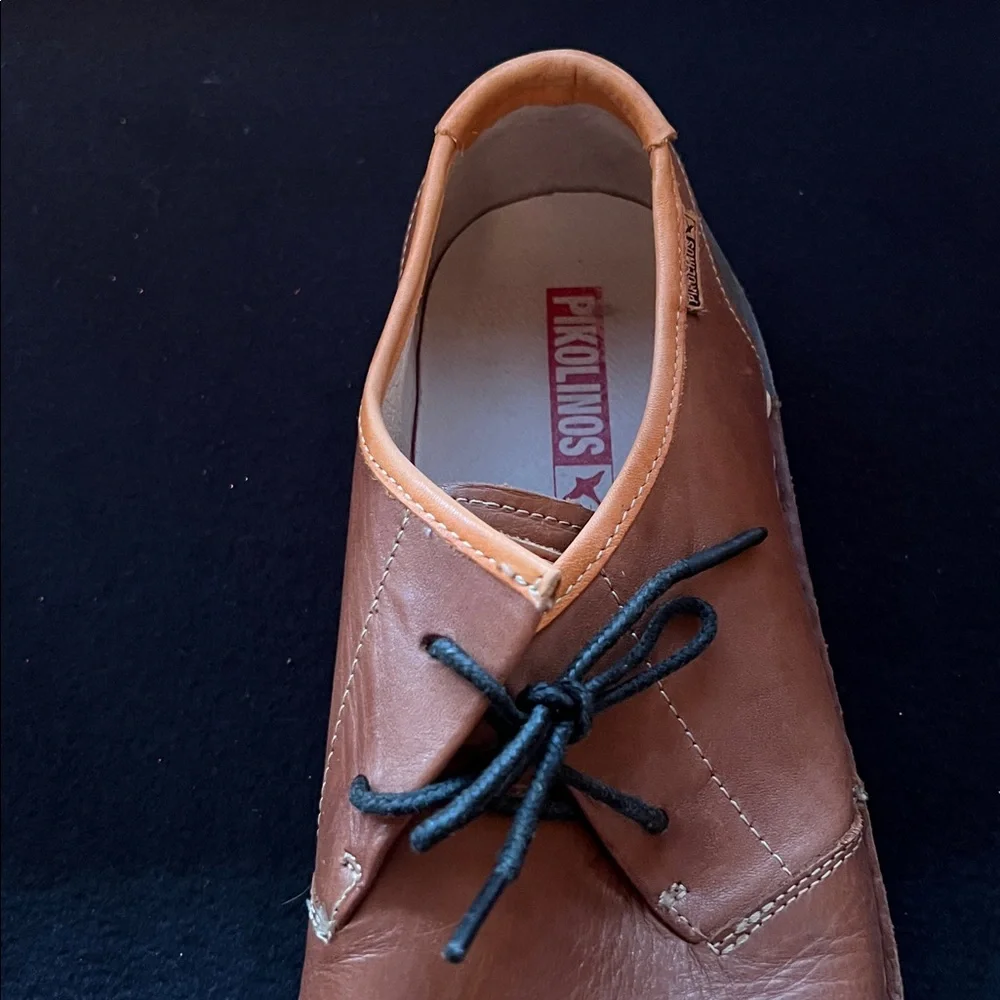 Santiago Brown Men’s Pikolinos Leather Shoes Size 45
